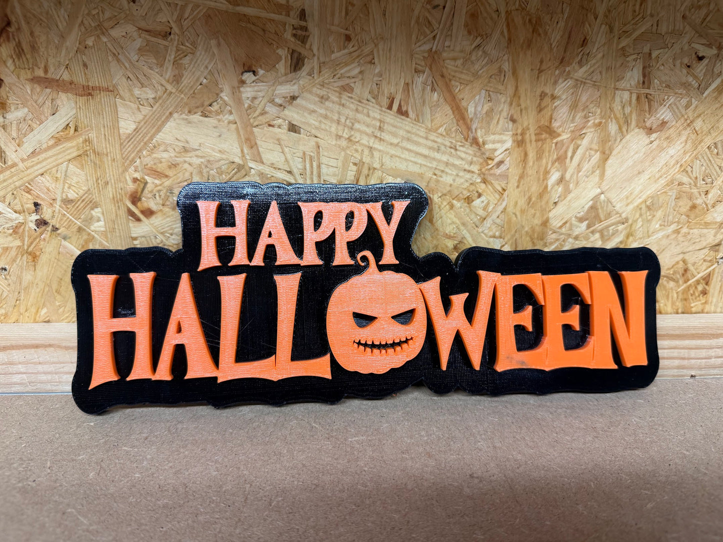 "Happy Halloween" Schild