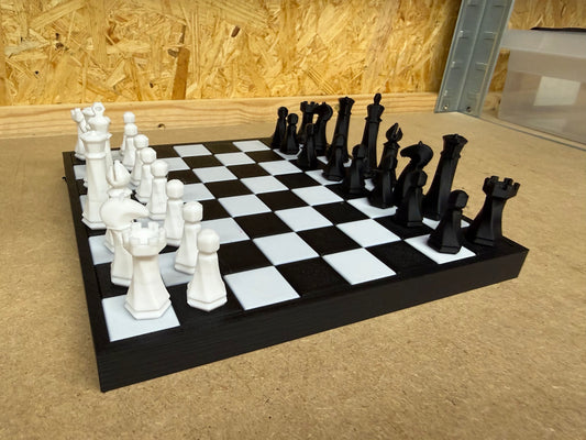 3D gedrucktes Schachspiel inklusive Figuren
